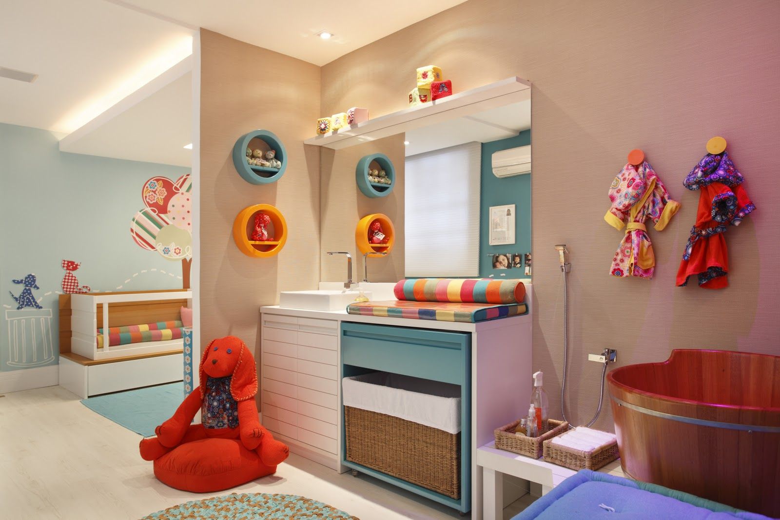 decoração banheiro infantil segura