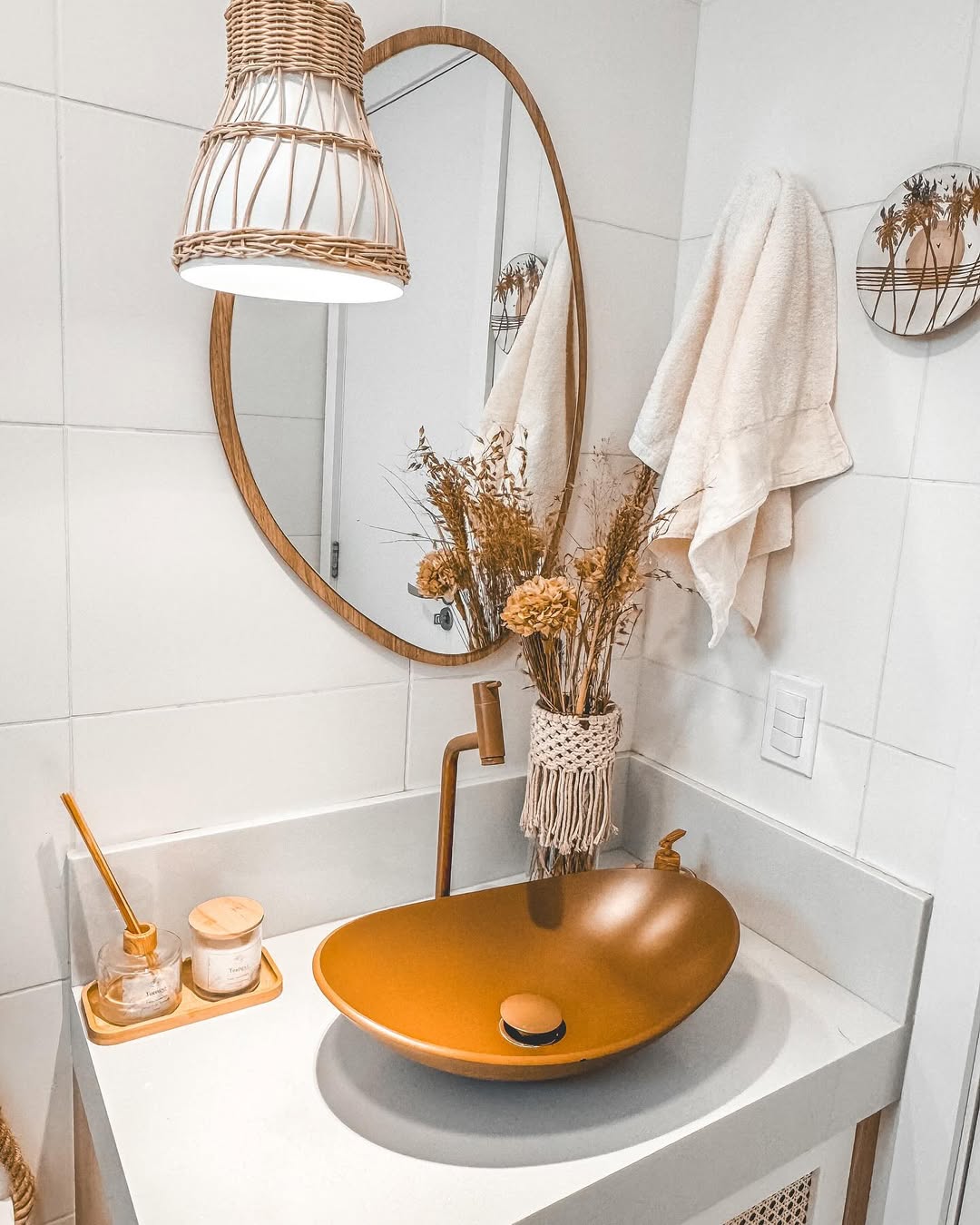 como evitar erros ao decorar banheiro laranja