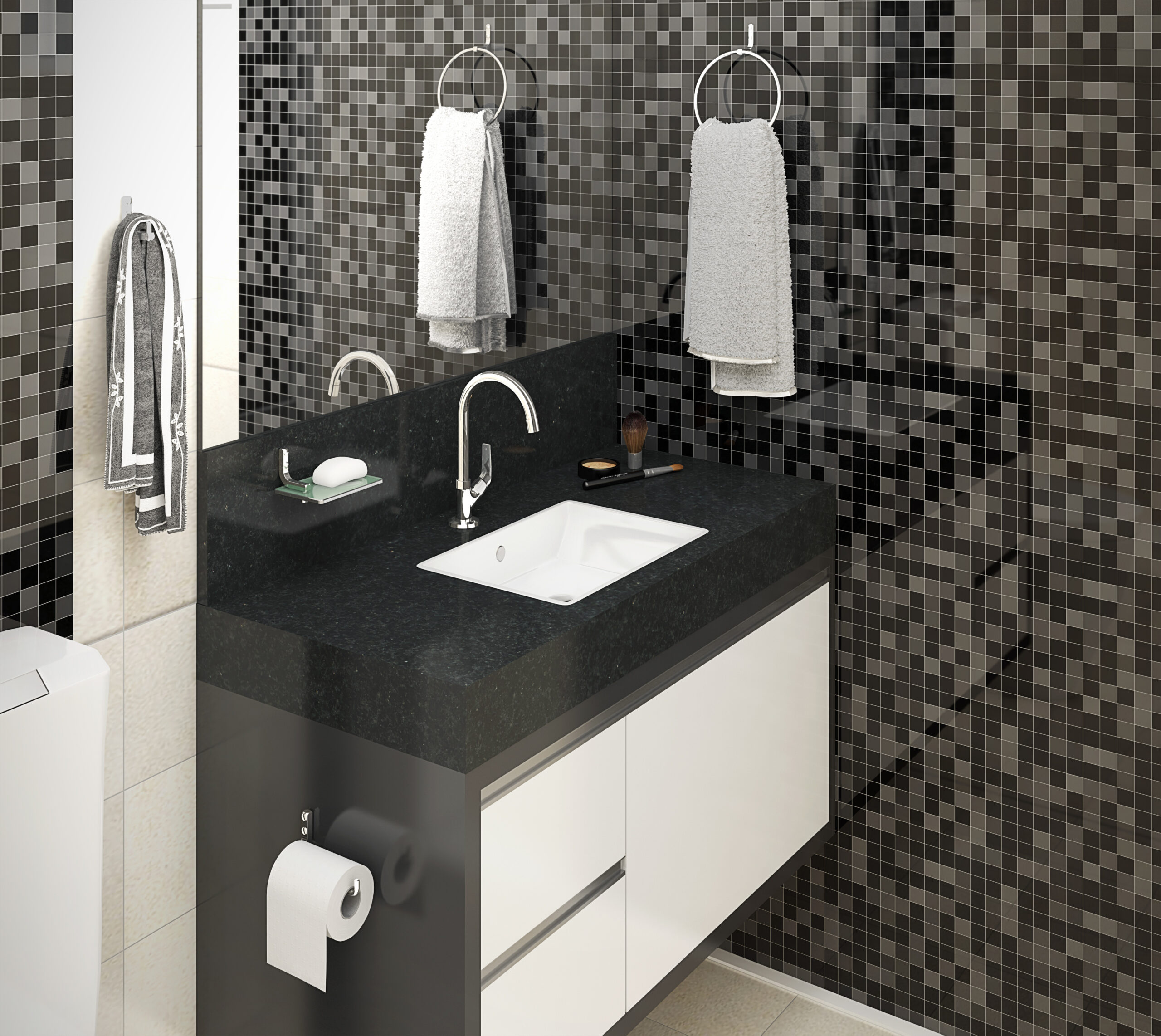 decoracao de banheiro masculino simples