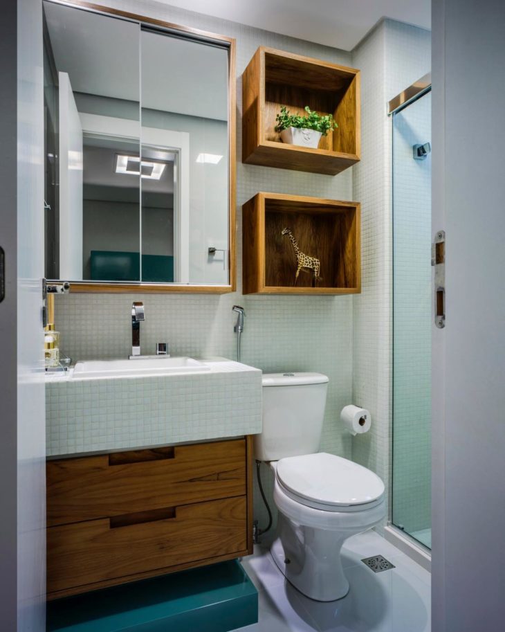 decoração banheiro masculino minimalista