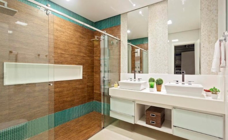 estratégias para decorar banheiro sem armários