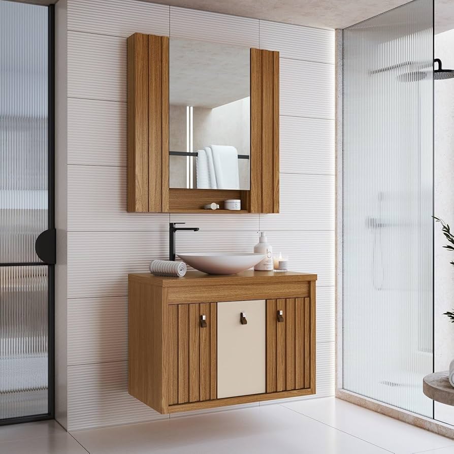 estratégias para decorar banheiro sem armários