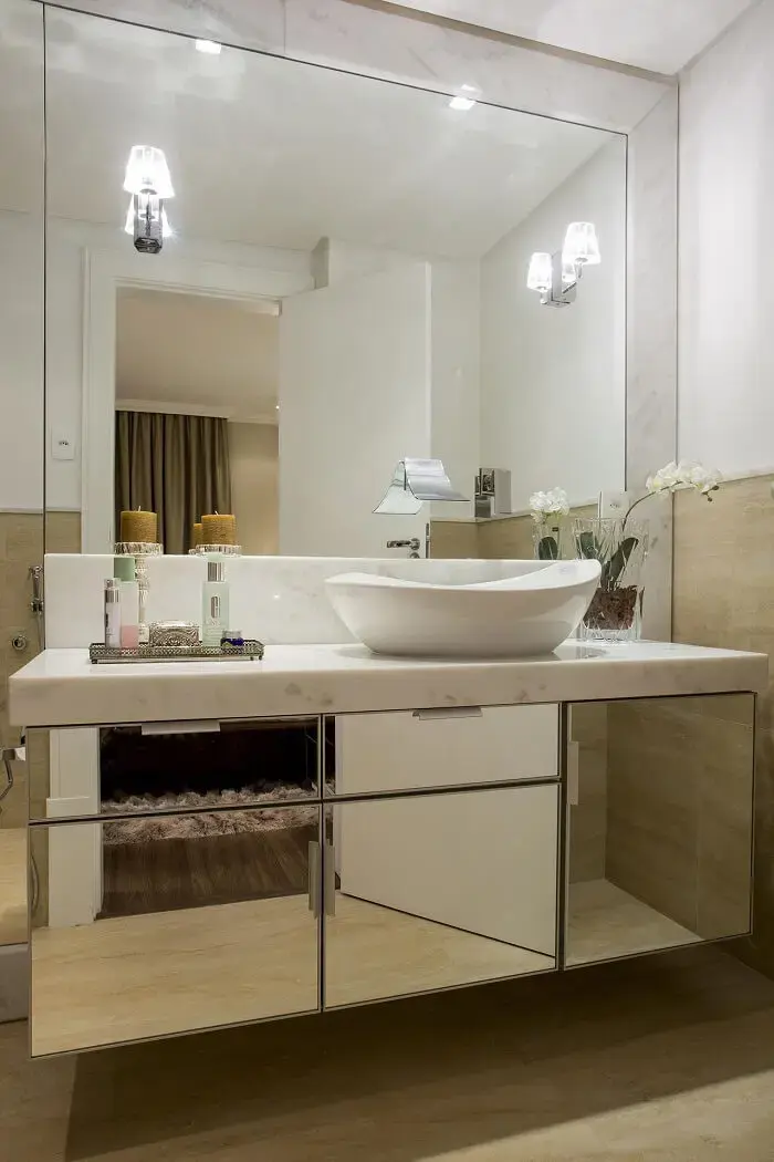 decoracao de banheiro sem armario