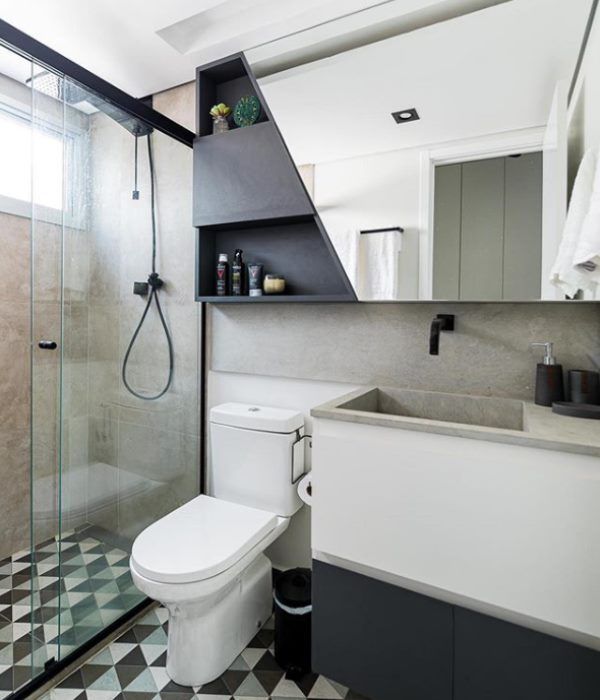 como organizar banheiro sem armário