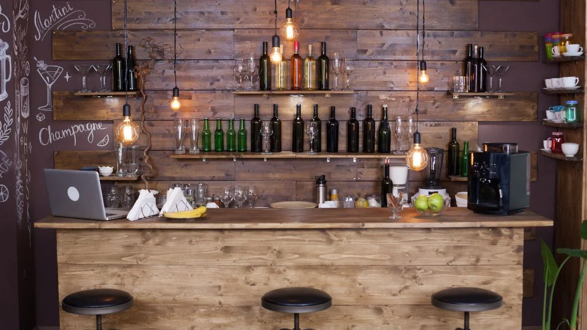 móveis e acessórios para bar doméstico