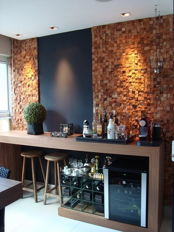 ideias de decoração para bar em apartamento