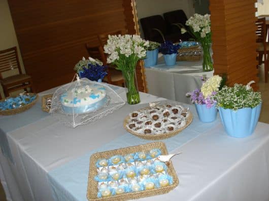 batizado em casa tema clean