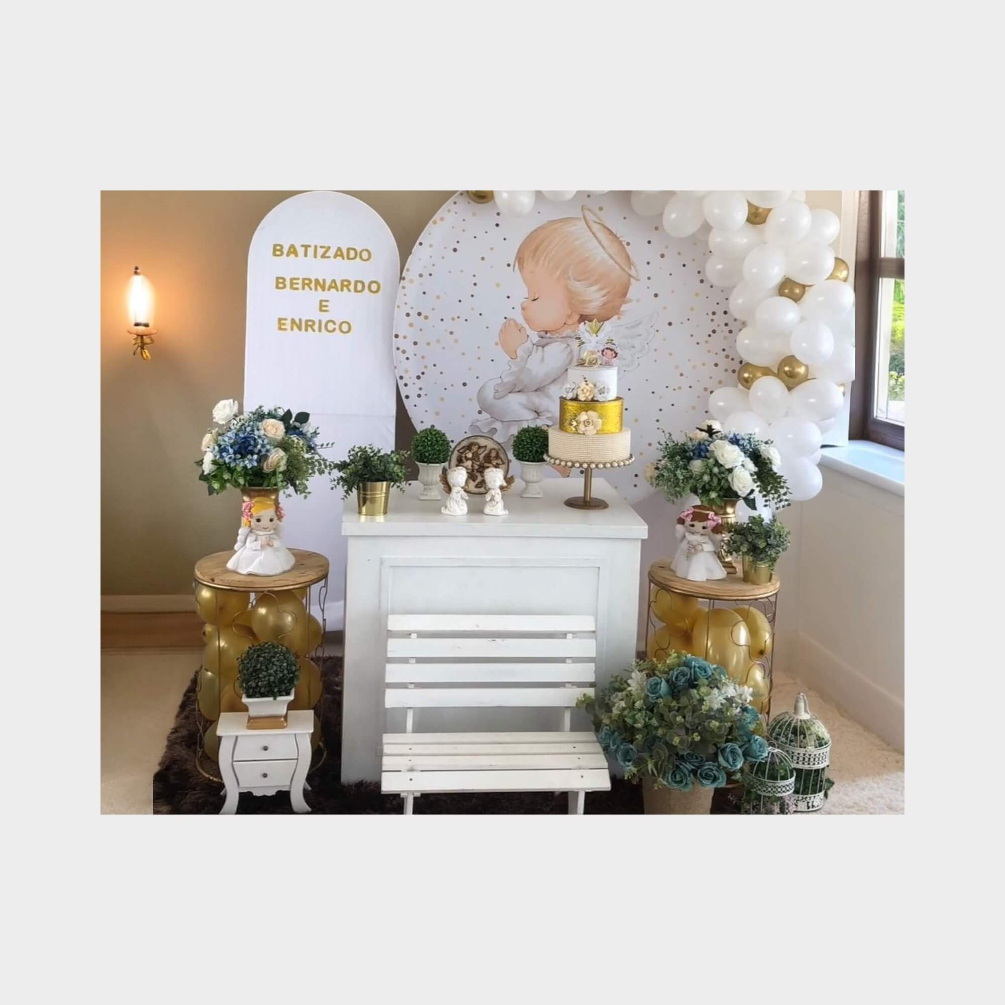 decoracao de batizado simples