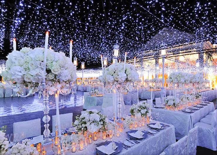 As Cores de Azul Tendência para Casamentos em 2026: Azul Puro