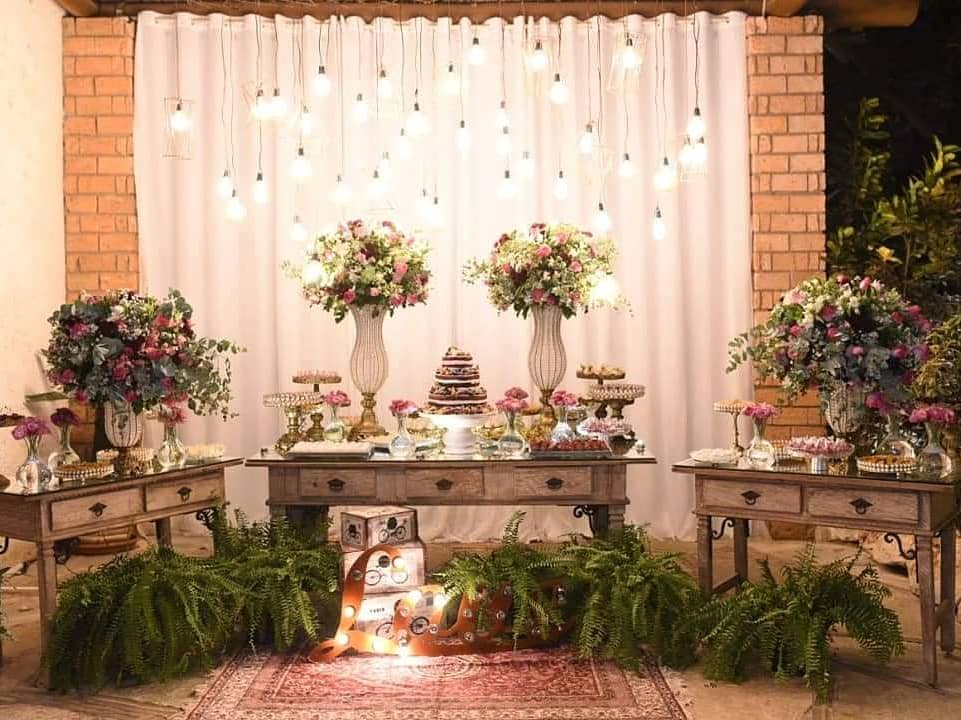 estilos de decoração de casamento boho chic