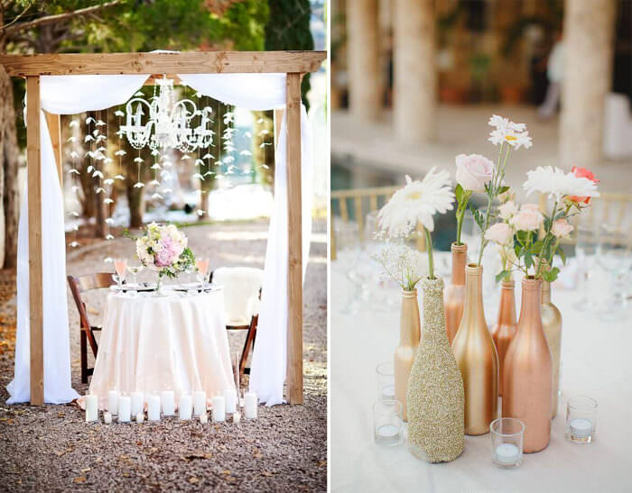 ideias baratas para decoração de festa de casamento