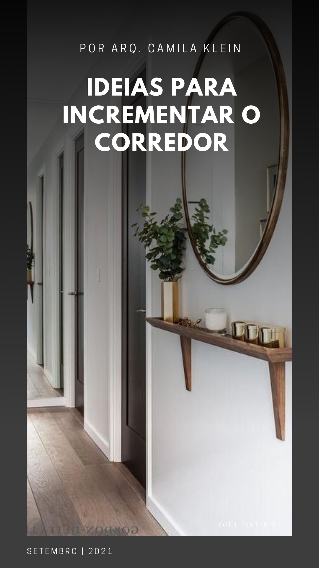 decoração corredor pequeno