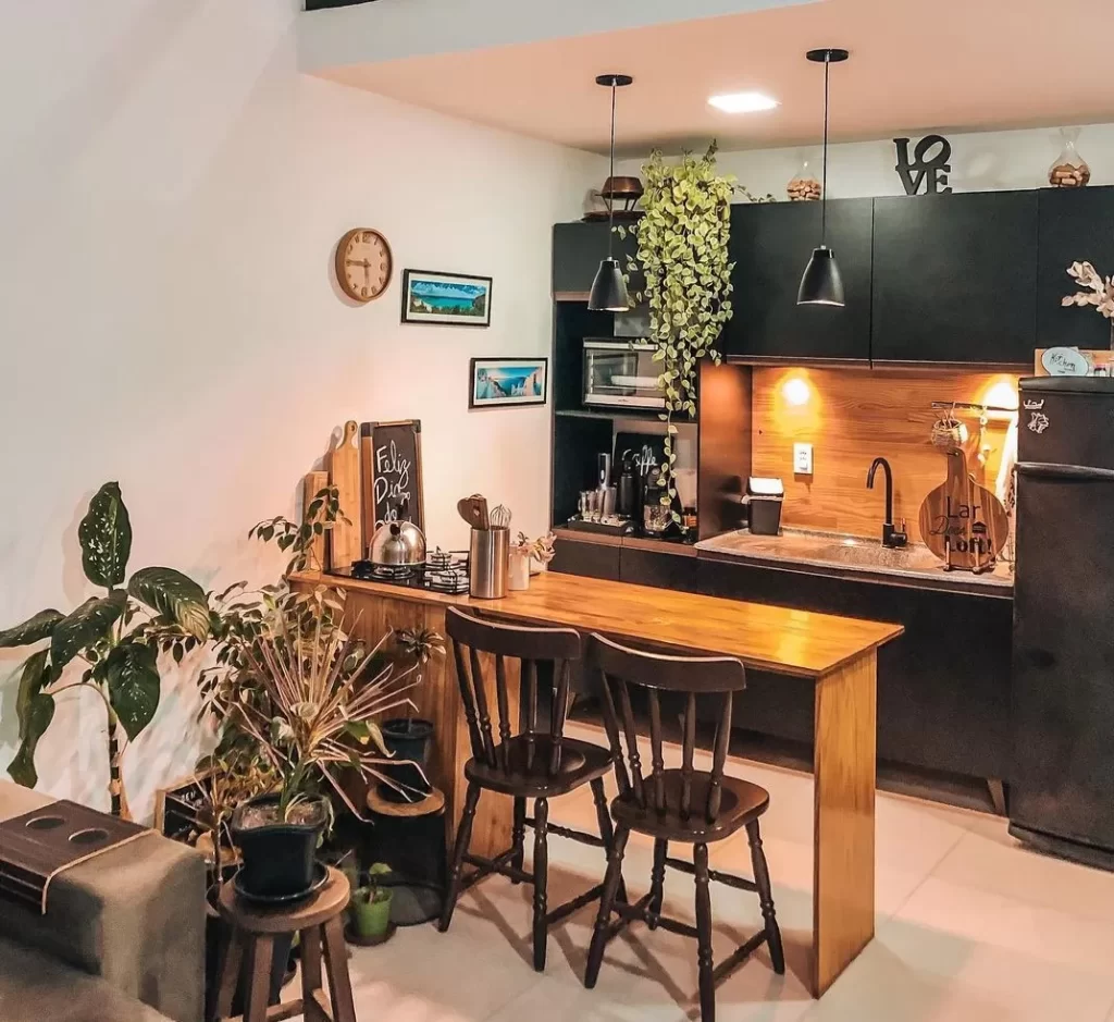 iluminação funcional para balcão de cozinha