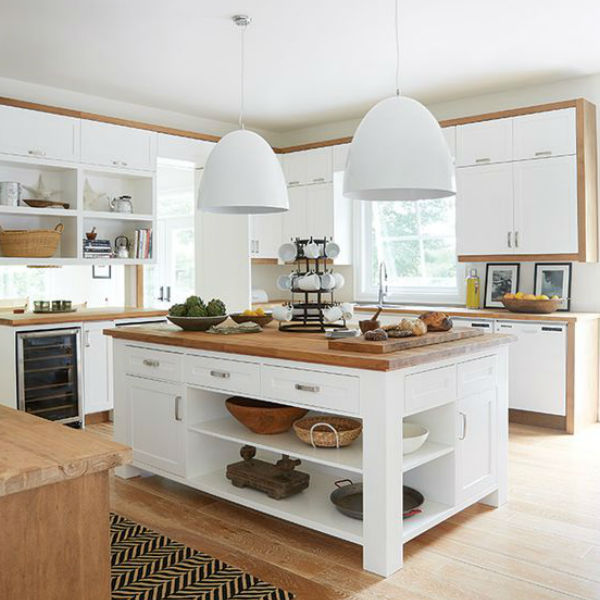 iluminação funcional para balcão de cozinha