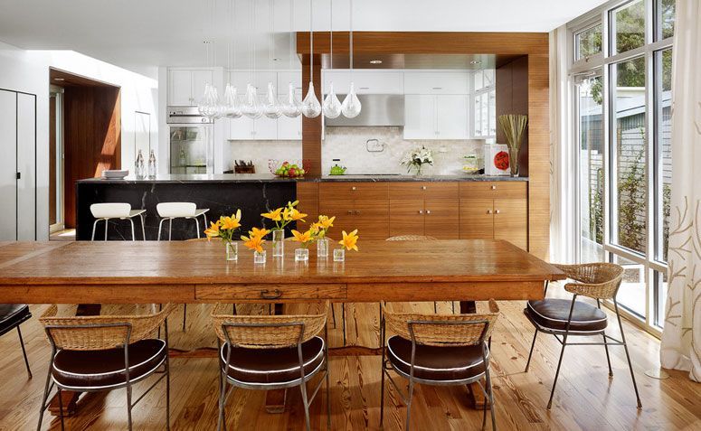 cores claras para ampliar cozinha integrada