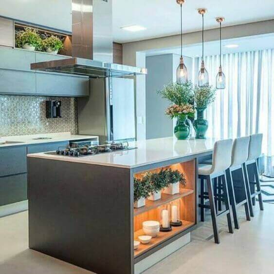como planejar cozinha com ilha