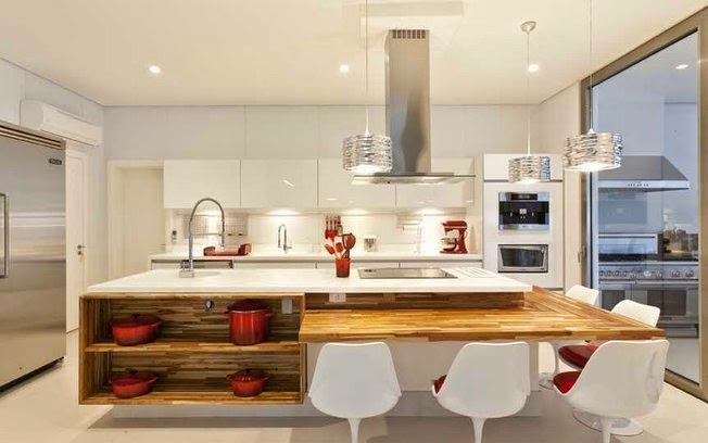 iluminação decorativa para ilha de cozinha