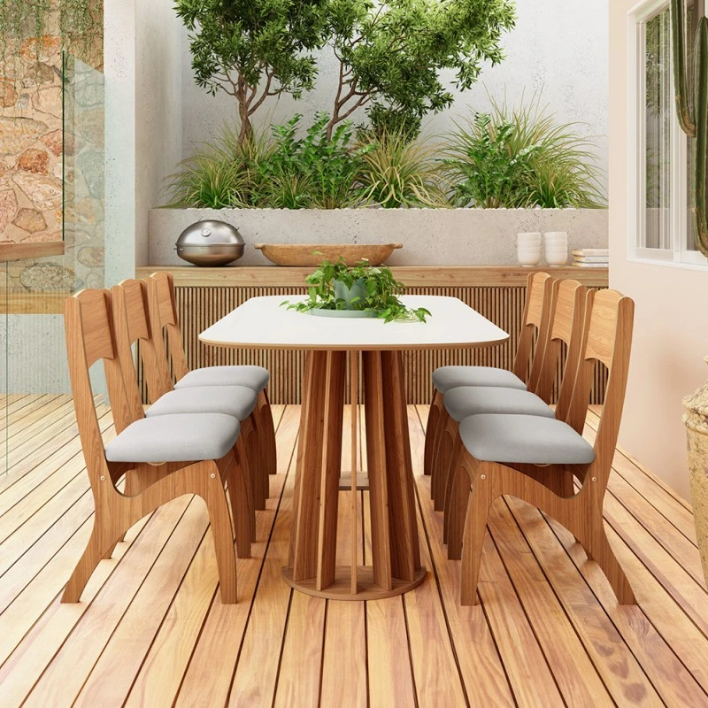 Iluminação e Acessórios: Como Valorizar Sua Mesa Retangular na Cozinha