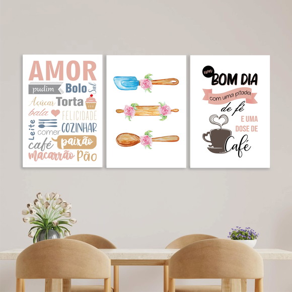 quadros decorativos para cozinha pequena