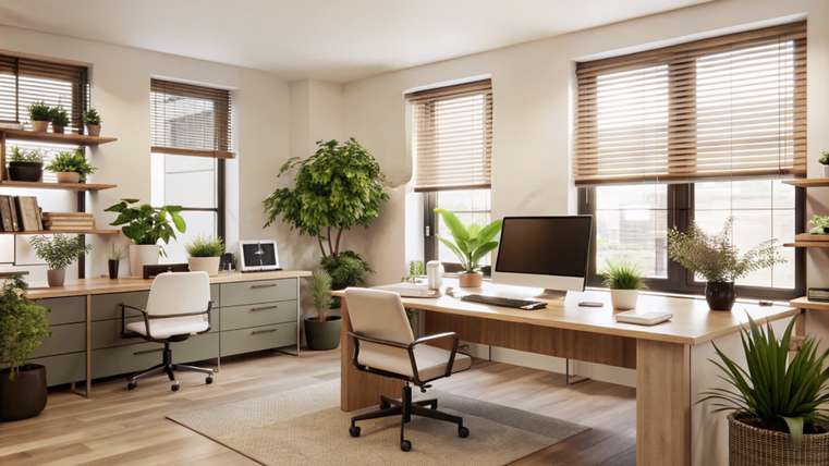 decoracao de escritorio com plantas