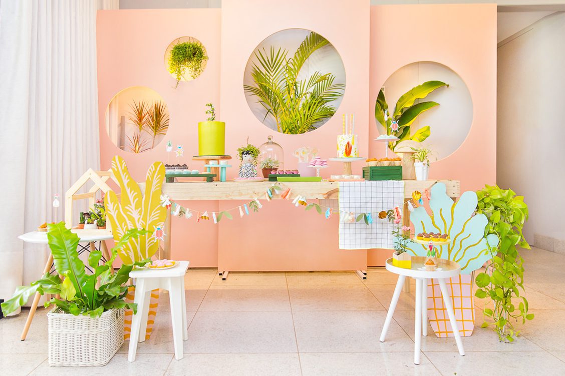 decoracao de festa infantil minimalista