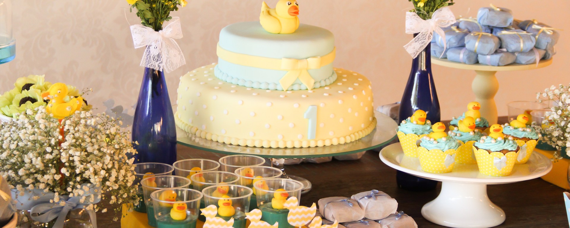 tendências festa infantil cores neutras