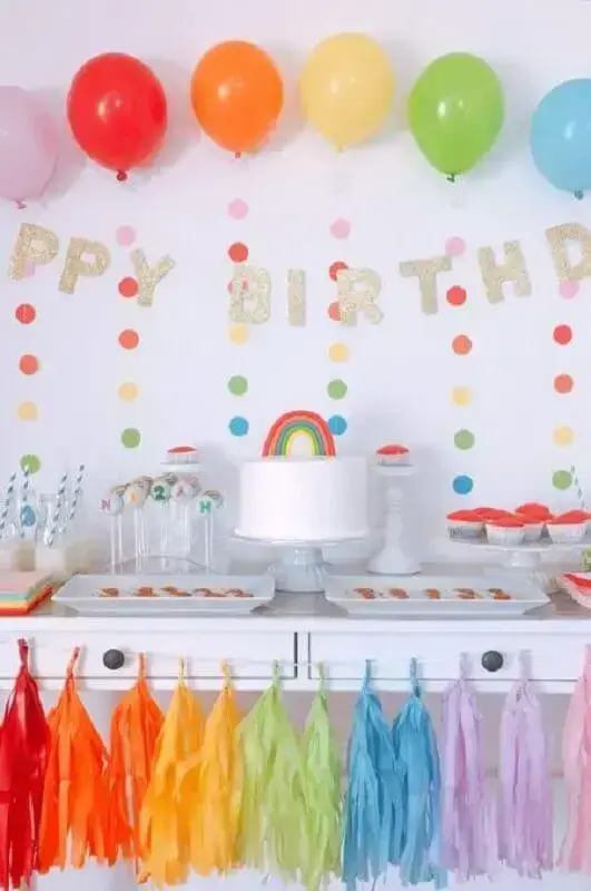 tendências festa infantil cores neutras