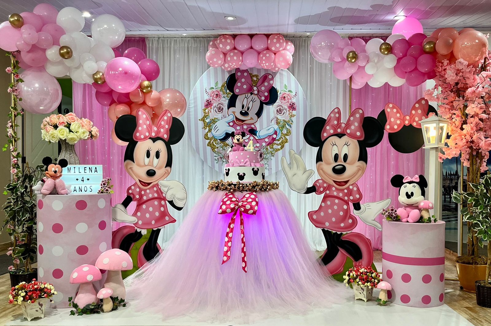 Como criar um painel de festa Minnie imersivo