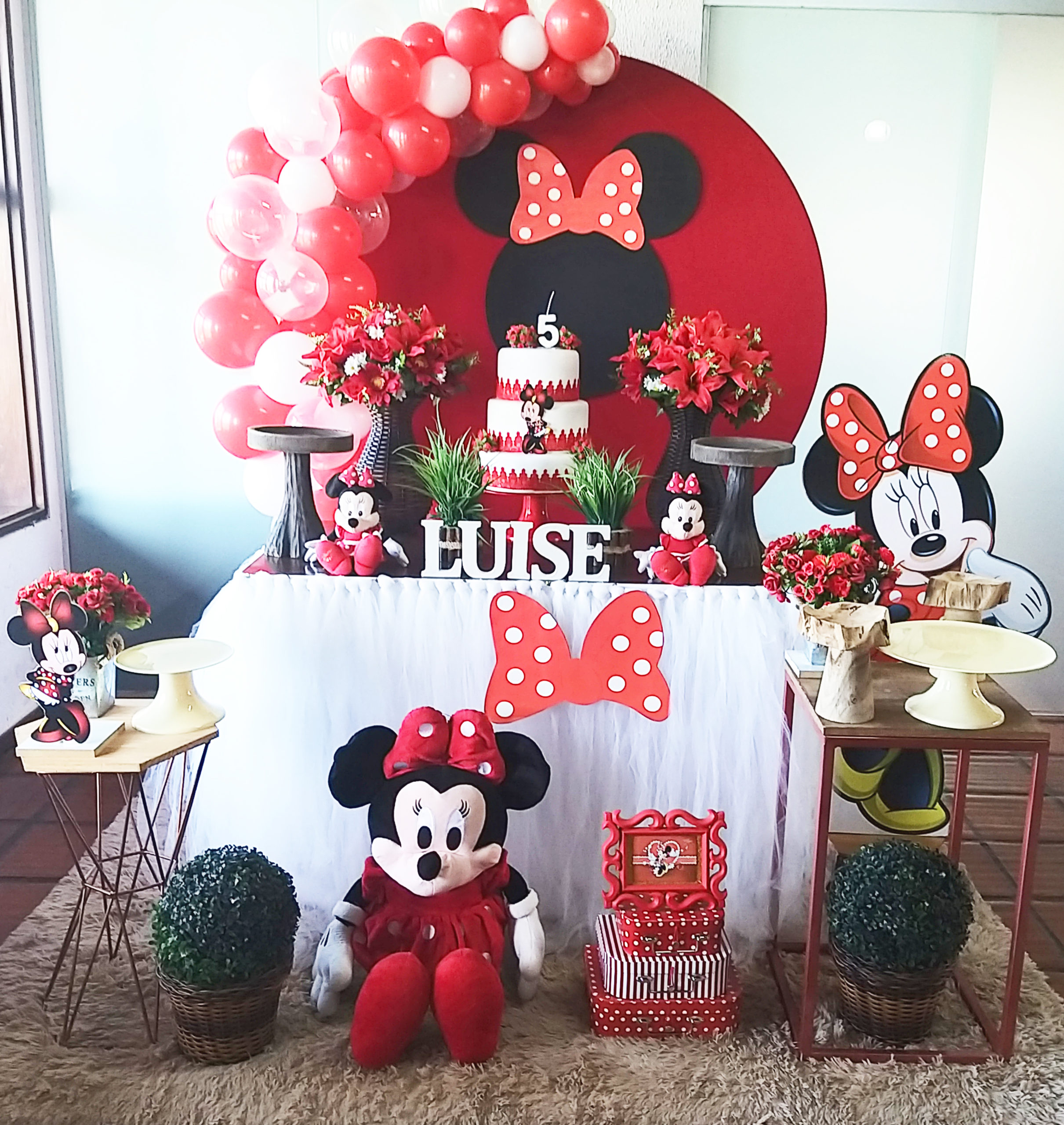 Guia completo de balões para festa temática Minnie