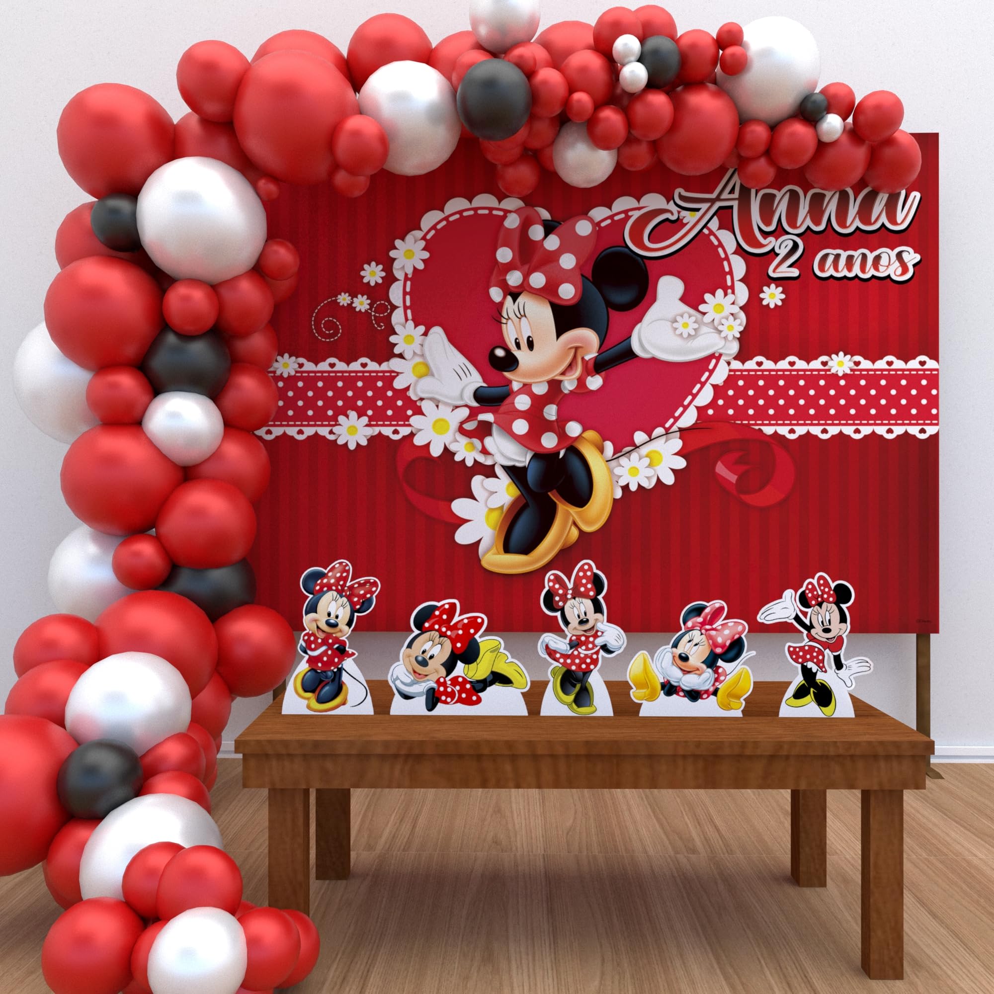 Guia completo de balões para festa temática Minnie