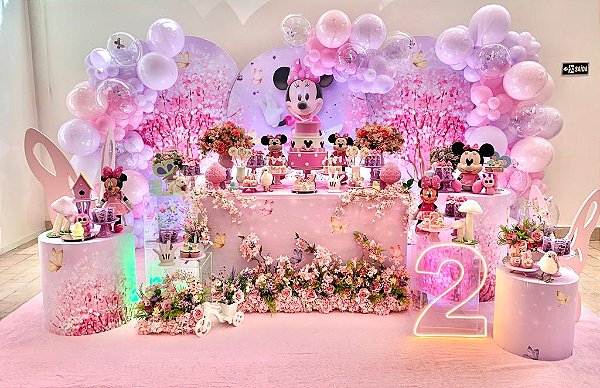 Guia completo de balões para festa temática Minnie