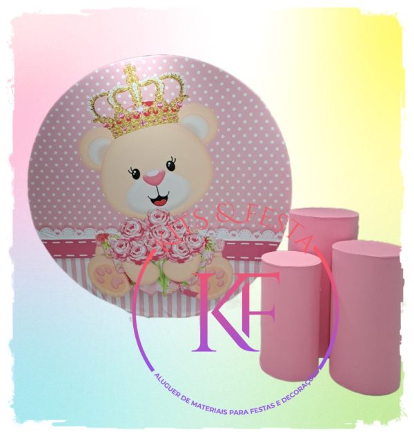 decoracao de festa ursinha rosa