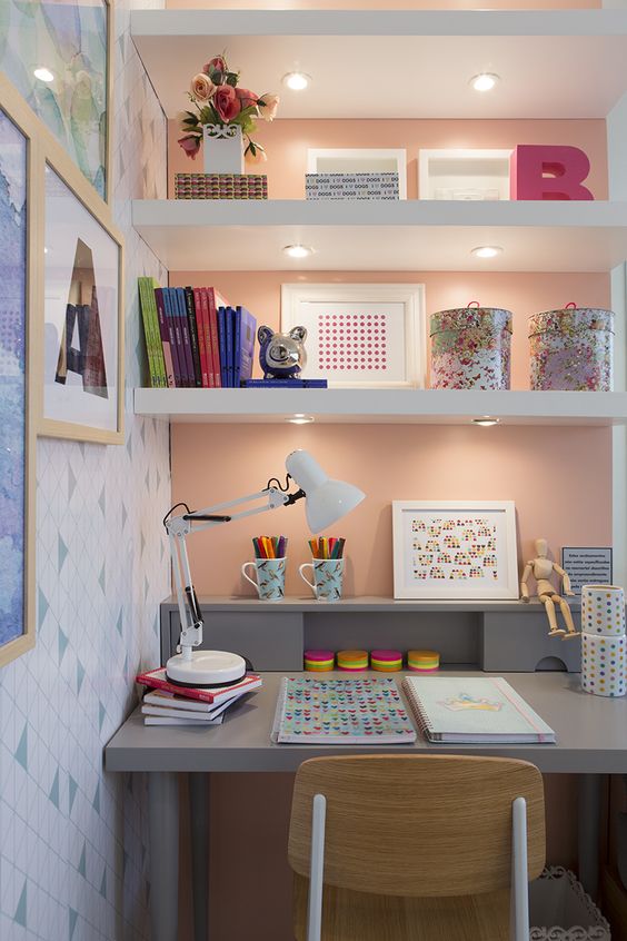 decoracao de home office feminino