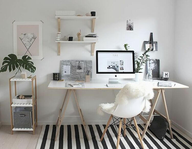 decoracao de home office feminino
