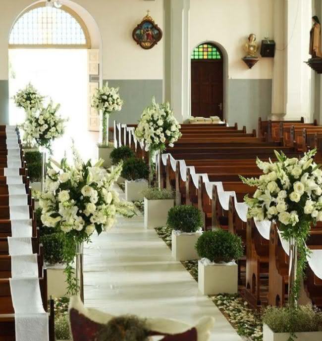 decoração de casamento para igreja 2025