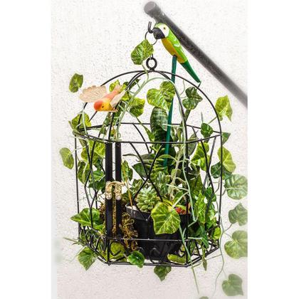 decoracao de jardim com gaiolas