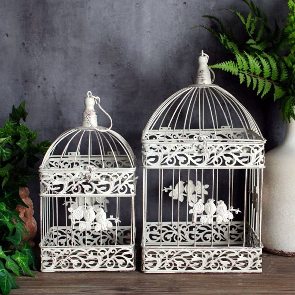 ideias de arranjos com gaiolas decorativas