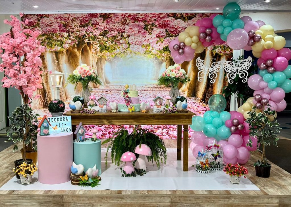 decoração jardim festa boho chic sustentável