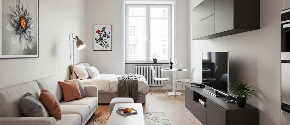 como decorar kitnet jovem gastando pouco