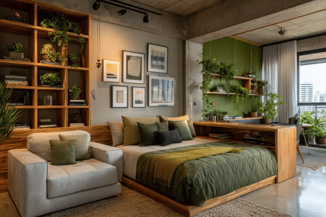 erros comuns decorar kitnet pequena