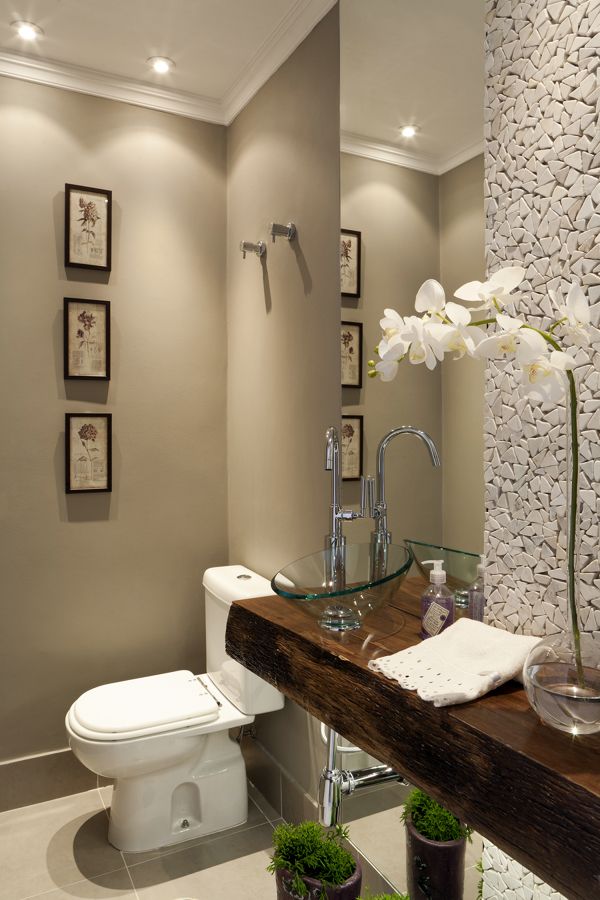 como decorar lavabo pequeno simples