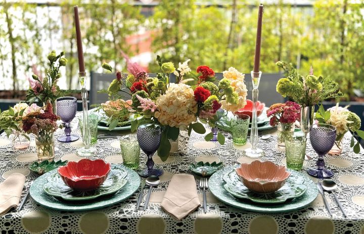 cores para mesa de jantar minimalista