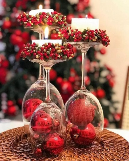 decoracao de natal com potes de vidro passo a passo