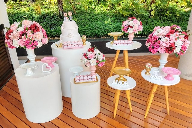 ideias decoração noivado simples