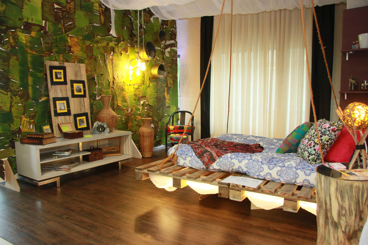 Decoração Boho Chic: Cestos de Papel de Pão para uma Parede Aconchegante