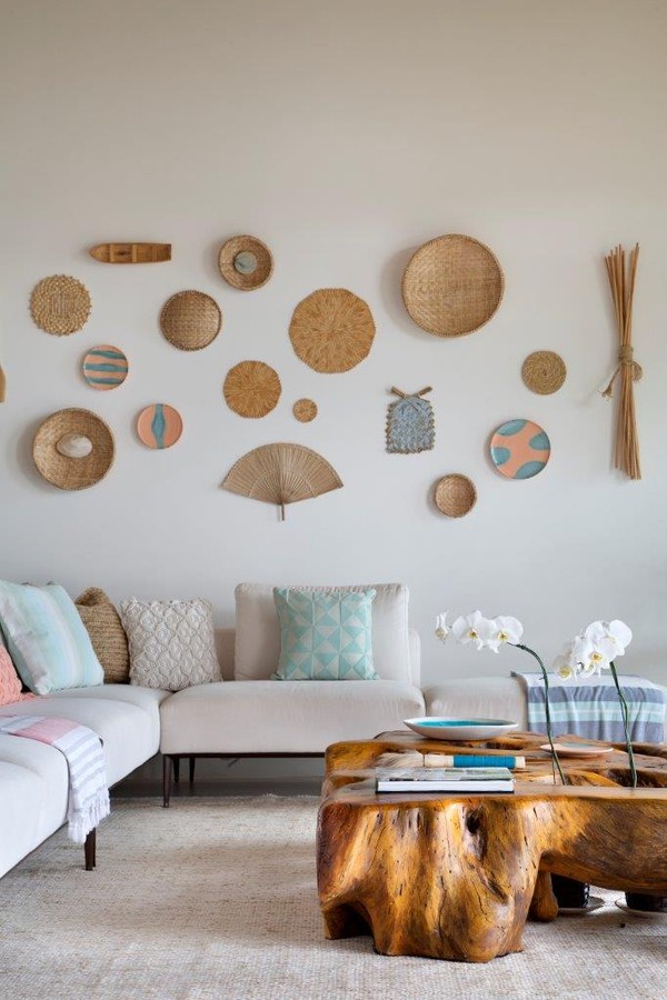 decoracao de parede de sala ideias que vao alem dos quadros