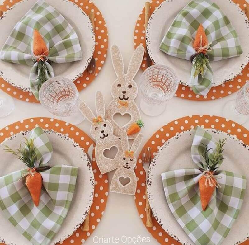 5 ideias de moldes de coelho para Páscoa