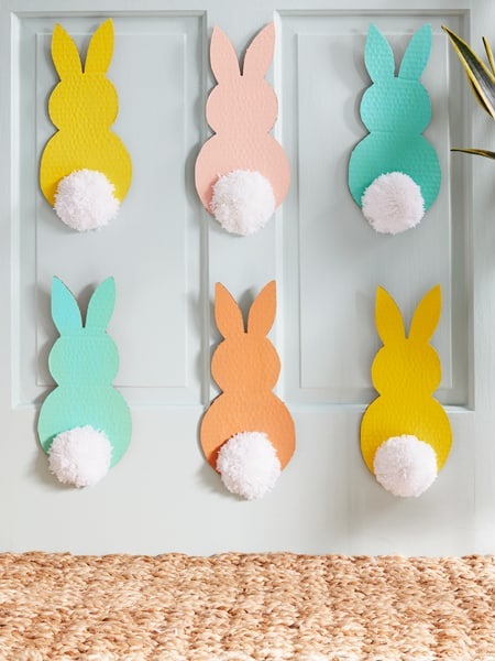 Passo a passo: Guirlanda de Páscoa com materiais reciclados