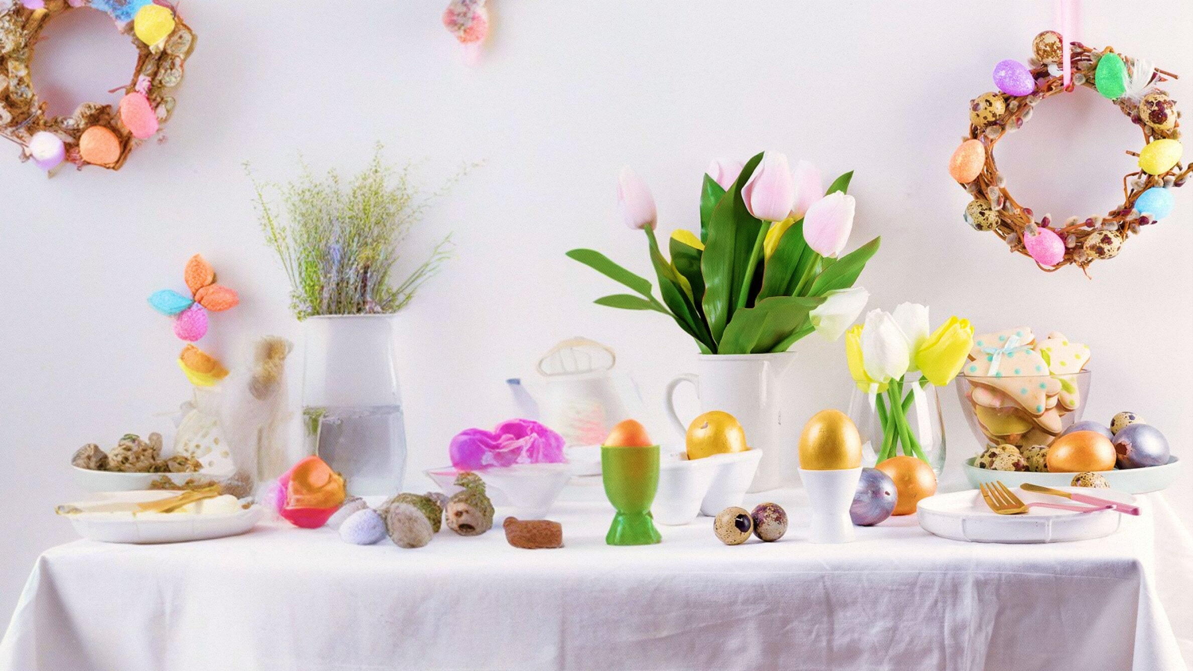 Como criar um centro de mesa de Páscoa elegante e econômico