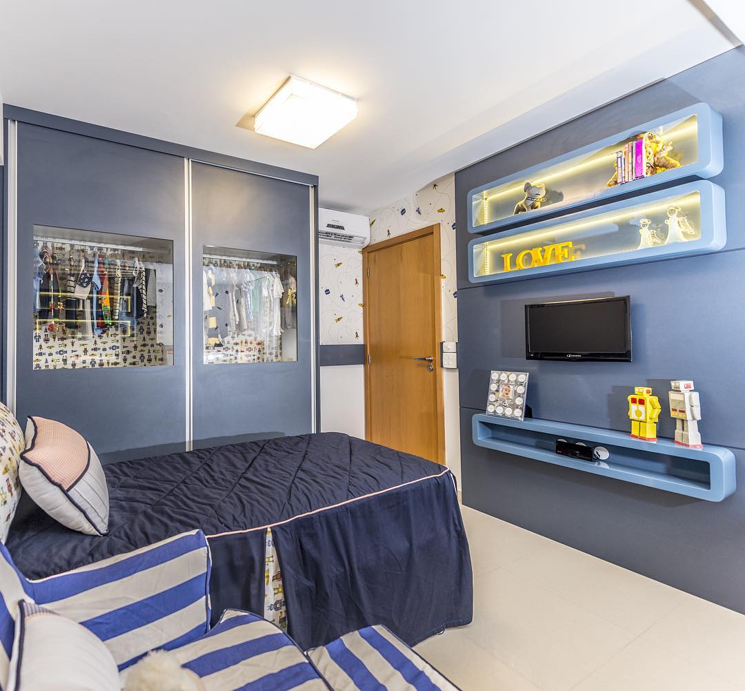 onde comprar papel de parede azul floral wonder mural